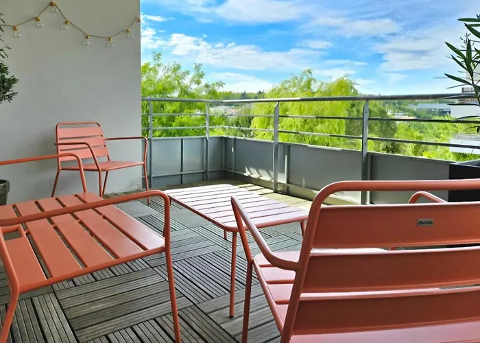 T3 Universites & Hospitals - Havre De Paix Pres - Parking - Terrasse