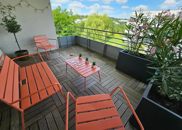 아파트 T3 Universites & Hospitals - Havre De Paix Pres - Parking - Terrasse *