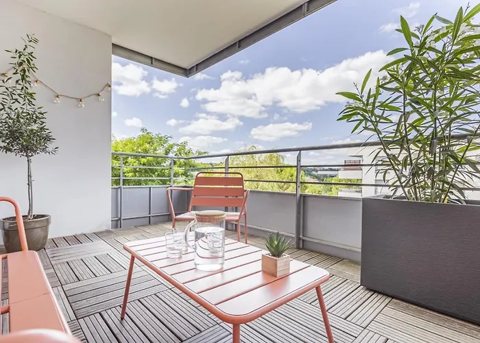 T3 Universites & Hospitals - Havre De Paix Pres - Parking - Terrasse 아파트 *